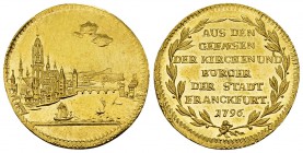 Frankfurt, AV Dukat 1796 

Deutschland, Frankfurt. AV Dukat 1796 (21 mm, 3.47 g).
JuF 964; Fr. 1025.

Fast unzirkuliert.