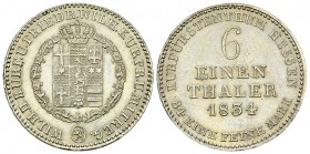 Hessen-Kassel, AR 1/6 Taler 1834 

Hessen-Kassel. Wilhelm II. (1821-1847). AR 1/6 Taler 1834 (5.27 g). 
AKS 47. 

 Fast unzirkuliert.