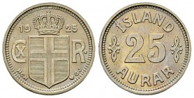 Iceland 25 Aurar 1925 

Iceland. Christian X (1912-1947). 25 Aurar 1925 (2.36 g).
KM 2.1. 
 Uncirculated.