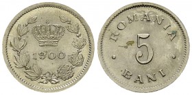 Romania CU-NI 5 Bani 1900 

Romania, Kingdom. Carol I (1881-1914). CU-NI 5 Bani 1900 (2.89 g).
KM 28.

Almost uncirculated.