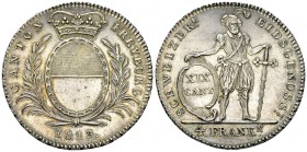 Freiburg, AR Neutaler 1813 

Schweiz. Freiburg/Fribourg, Kanton. AR Neutaler 1813 (29.64 g).
HMZ 2-283a.

Kaum sichtbarer Kratzer im Avers, sonst...
