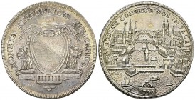 Zürich, AR Taler 1790 

Schweiz. Zürich, Stadt. AR Taler 1790 (40 mm, 25.26 g).
Av. MONETA REIPUBLICAE TURICENSIS, Wappen zwischen zwei liegenden L...