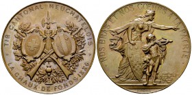 La Chaux-de-Fonds, AE Schützenmedaille 1886 

Neuenburg, La Chaux-de-Fonds. AE Schützenmedaille 1886 (46 mm, 48.98 g), Tir Cantonal Neuchatelois. 
...