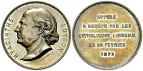 Genf, AE Medaille 1873 

Schweiz, Genf. AE Medaille 1873 (40 mm, 29.76 g), auf den Gründer der Galikanischen Kirche Hyacinthe Loyson. Von C. Richard...