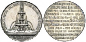La Chaux-de-Fonds, AR Medaille 1887 

Schweiz, La Chaux-de-Fonds. AR Medaille 1887 (46 mm, 34.89 g), auf die Einweihungsfeier zur Einrichtung der Tr...