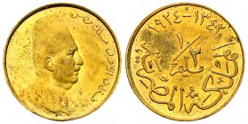 Egypt 1/2 Millieme AH 1342 

Egypt. Fuad I (1917-1936). 1/2 Millieme AH 1342 H (1924) (3.26 g), Birmingham.
KM 330.

Almost uncirculated.