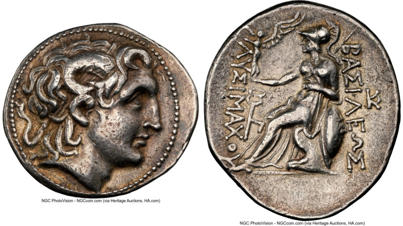 THRACIAN KINGDOM. Lysimachus (305-281 BC). AR tetradrachm (33mm, 17.06 gm, 4h). ...