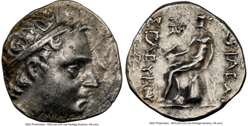 SELEUCID KINGDOM. Seleucus IV (187-175 BC). AR drachm (17mm, 4.17 gm, 9h). NGC X...