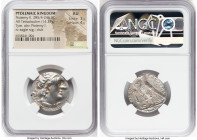 PTOLEMAIC EGYPT. Ptolemy II Philadelphus (285/4-246 BC). AR stater or tetradrachm (25mm, 14.37 gm, 11h). NGC AU 3/5 - 4/5. Tyre, undated (ca. 274 BC)....
