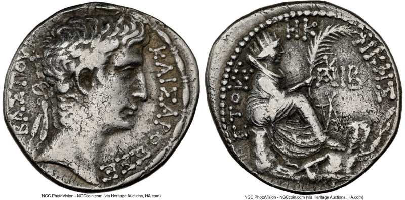 SYRIA. Antioch. Augustus (27 BC-AD 14). AR tetradrachm (27mm, 14.90 gm, 12h). NG...