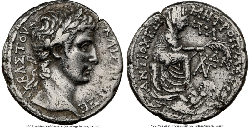 SYRIA. Antioch. Augustus (27 BC-AD 14). AR tetradrachm (27mm, 14.89 gm, 12h). NG...