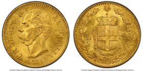 Umberto I gold 20 Lire 1881-R MS63 PCGS, Rome mint, KM21, Fr-21. HID09801242017 © 2023 Heritage Auctions | All Rights Reserved