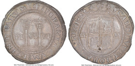 Charles & Johanna "Late Series" Real ND (1542-1555) G-M AU58 NGC, Mexico City mint, Cal-139. 3.40gm. Accompanied by a Clyde Hubbard tag. Ex. Clyde Hub...