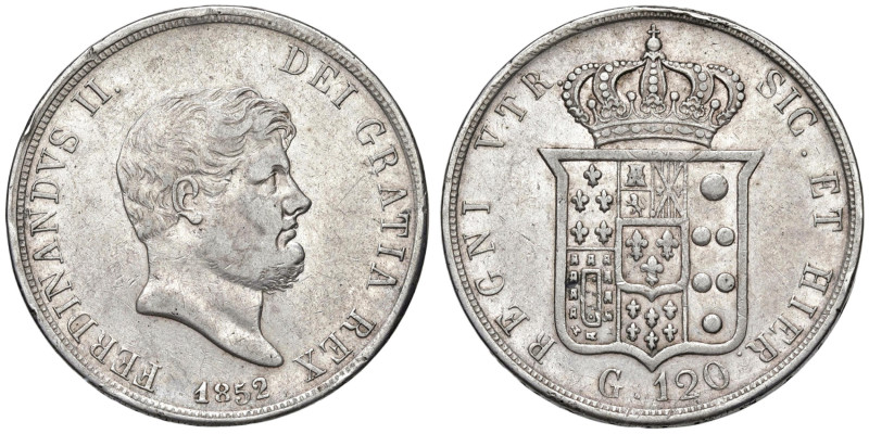 NAPOLI Ferdinando II (1830-1859) Piastra 1852 - Nomisma 960 AG (g 27,45)

Stat...