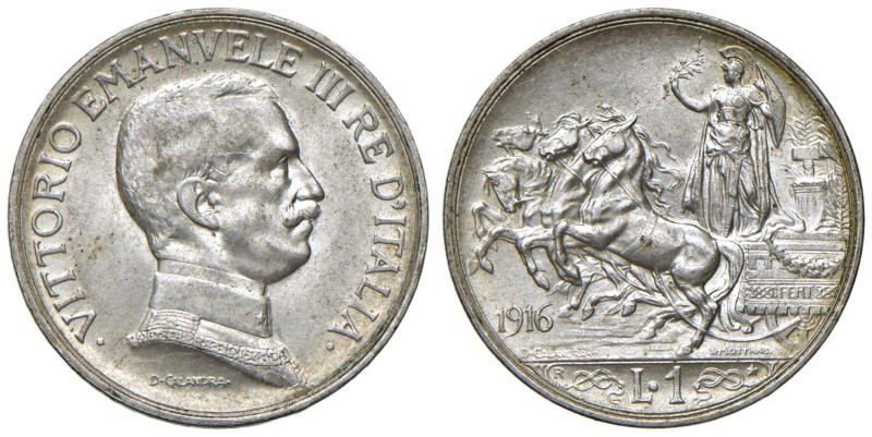 Vittorio Emanuele III (1900-1946) Lira 1916 - Nomisma 1204 AG R

Status: qFDC