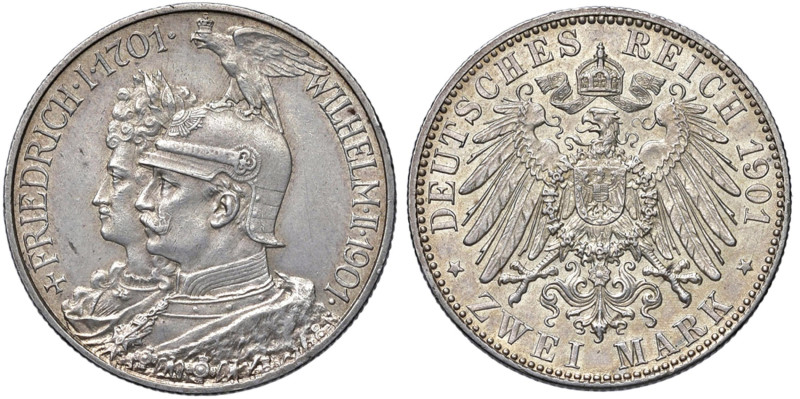 GERMANIA Guglielmo II (1888-1918) 2 Marchi 1901 - KM 525 AG (g 11,14)

Status:...