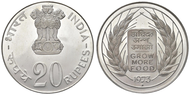 INDIA 20 Rupie 1973 - KM 240 AG (g 29,90)

Status: FS