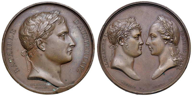 Napoleone Bonaparte (1769-1815) - Medaglia 1805 - Battaglia di Austerliz, Alessa...