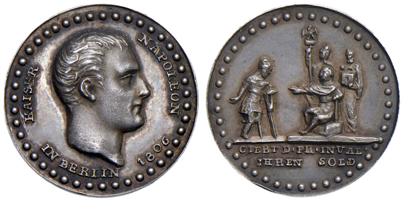 Napoleone Bonaparte (1769-1815) - Medaglia 1806 - Kaiser Napoleone a Berlino - O...