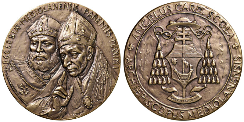 Cardianle Angelo Scola - Medaglia senza data (XX sec.) - Arciepiscopo di Milano,...