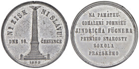Cecoslovacchia - Medaglia 1869 - In memoria di J Fugnera Sokol - Opus: Seldan - MB (g.10,13 - Ø 34 mm) Alcuni colpetti al bordo

Status: qSPL