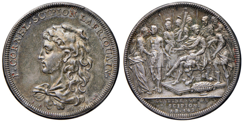 Svizzera. Gettone 1743 - Scipione l'africano, continence de Scipion A.R.542 - Se...