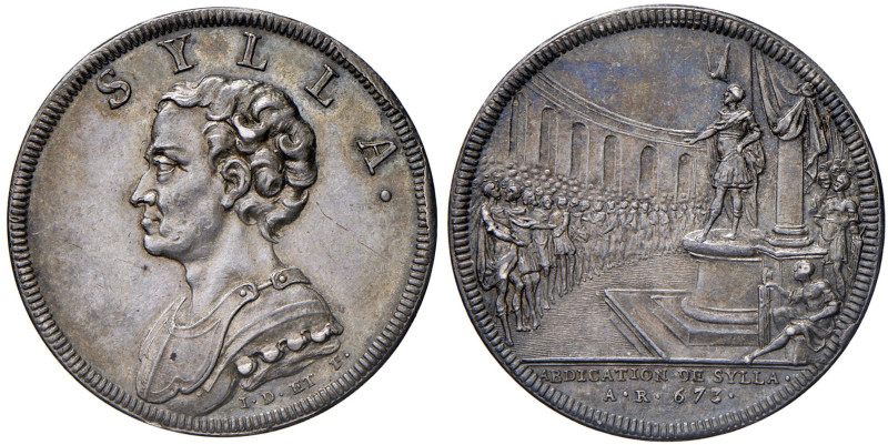 Svizzera. Gettone 1743 - Lucio Cornelio Silla, abdication de Sylla A.R.673 - Ser...