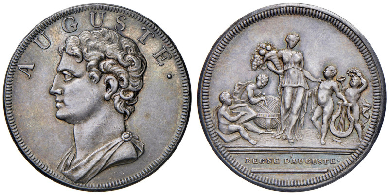 Svizzera. Gettone 1743 - Augusto, le regne d'Auguste - Serie della storia di Rom...