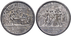 Svizzera. Gettone 1743 - Generosità delle dame romane A.R.360, le fisc aquite les dettes A.R.403 - Serie della storia di Roma nelle medaglie, sotto Lu...