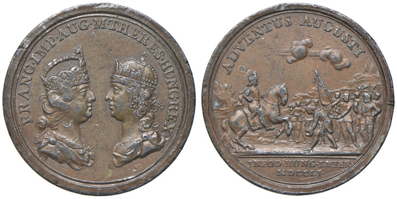 UNGHERIA Maria Teresa (1740-1780) Medaglia 1751 per la visita della coppia reale...