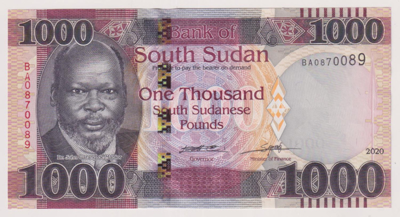 South Sudan - 1000 Pound del 2020

Status: FDS