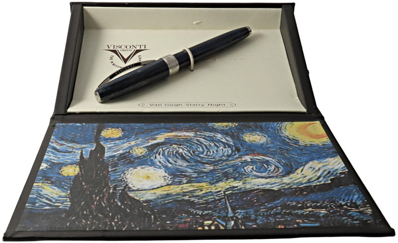 VISCONTI -Penna stilografica- VAN GOGH STARRY NIGHT. Corpo in pregiata resina va...