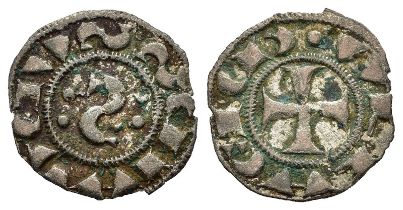 SIENA. Repubblica (1180-1390). Denaro Mi (0,60 g). S inversa - Croce. MIR 473-47...