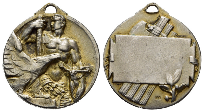 Medaglie Italiane. Ventennio Fascista (1922-1943). Medaglia premio con targa sen...