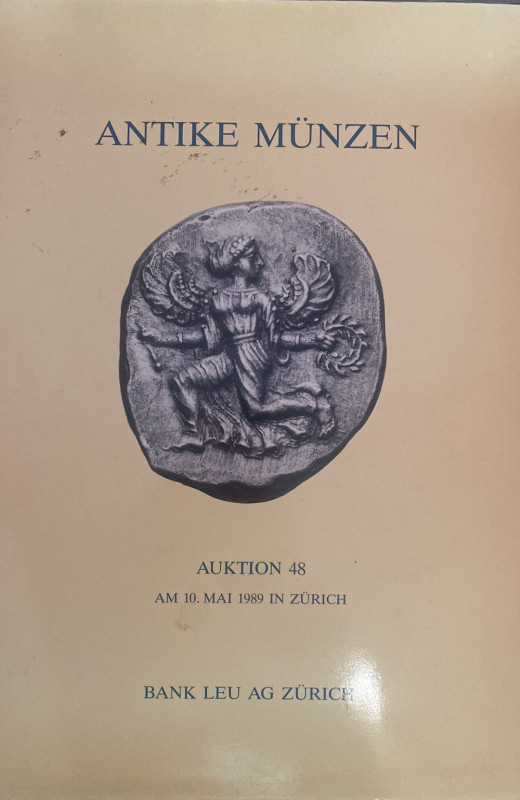 BANK LEU AG ZURICH - Auktion 48, Antike Munzen, Zurich 1989