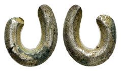 JUDAEA.(Circa 13th-5th century BC).Cut AR Hacksilver Dishekel.

Condition : Nicely toned.Good very fine.

Weight : 1.55 gr
Diameter : 10 mm