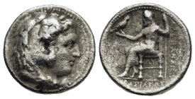KINGS of MACEDON. Alexander III The Great.(336-323 BC). Babylon.Tetradrachm.

Obv : Head of Herakles right, wearing lion skin.

Rev : BAΣIΛEΩΣ / AΛΕΞΑ...