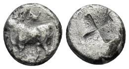 THRACE. Byzantion.(Circa 340-320 BC).Hemidrachm.

Condition : Nicely toned.Good very fine.

Weight : 2.00 gr
Diameter : 11 mm