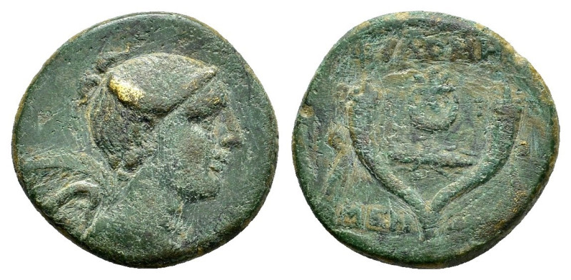 PHRYGIA. Philomelion.(Late 2nd-1st centuries BC).Ae.

Obv : Draped bust of Nike ...