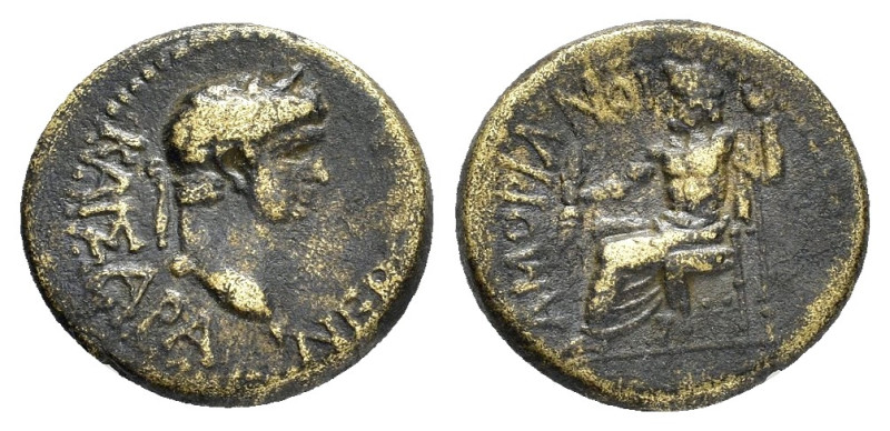 PHRYGIA. Amorium. Nero (54-68). Ae.

Obv : ΝΕΡΩΝΑ ΚΑΙΣΑΡΑ.
Laureate head right.
...