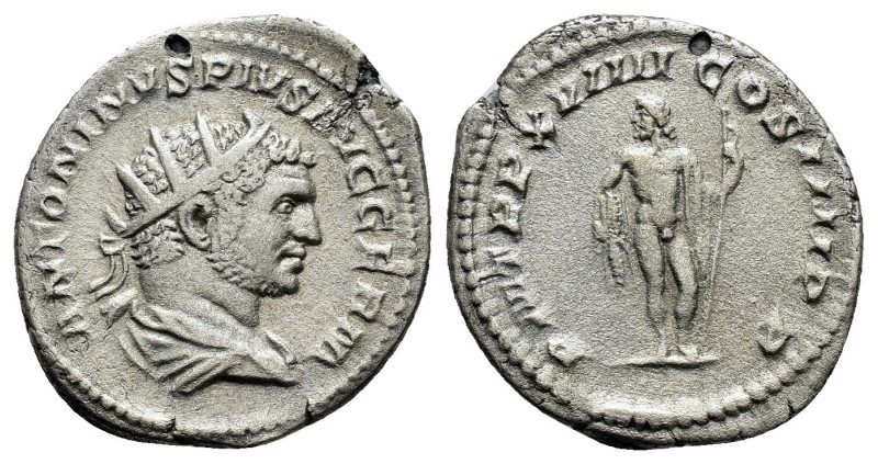 CARACALLA (198-217).Rome.Denarius.

Obv : ANTONINVS PIVS AVG GERM.
Laureate head...