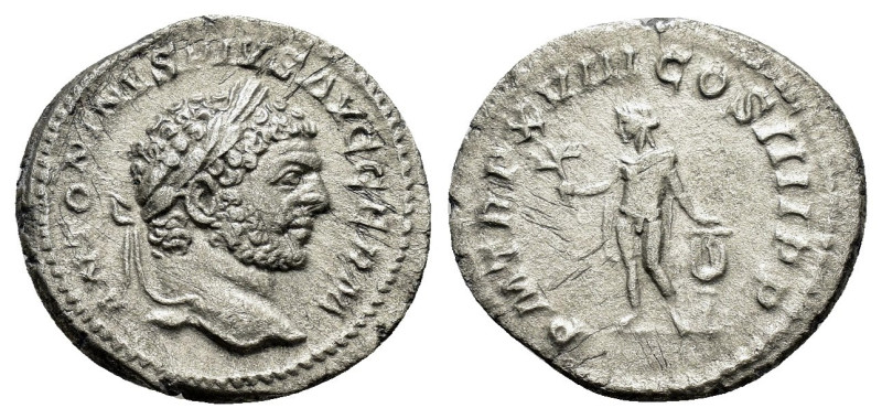 CARACALLA (198-217).Rome.Denarius. 

Obv : ANTONINVS PIVS AVG GERM.
Laureate hea...