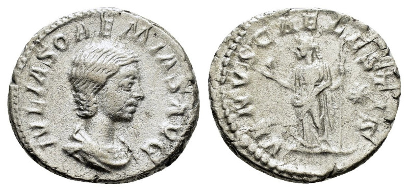 JULIA SOAEMIAS (Augusta, 218-222).Rome.Denarius. 

Obv : IVLIA SOAEMIAS AVG.
Dra...