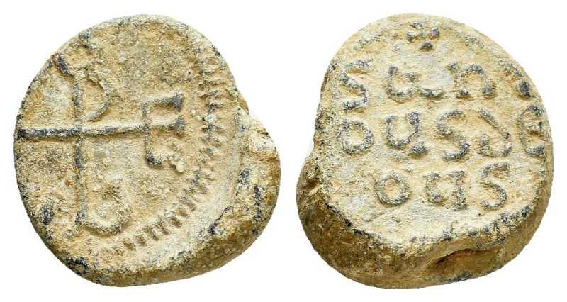 BYZANTINE LEAD SEAL.(Circa 7th-11th Century).Pb.

Condition : Good very fine.

W...