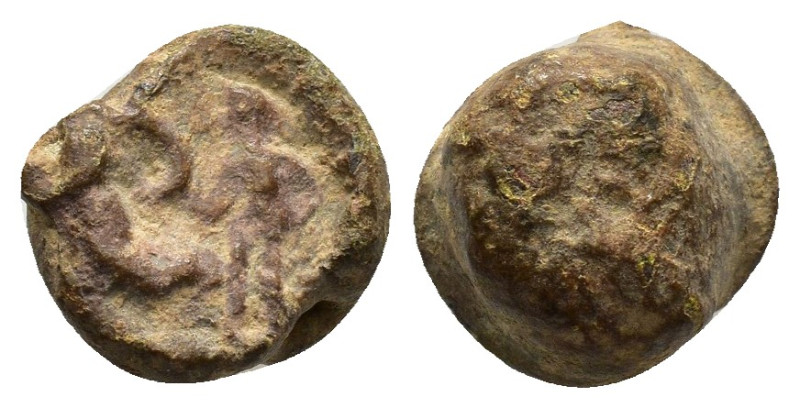 BYZANTINE LEAD SEAL.(Circa 7th-11th Century).Pb.

Condition : Good very fine.

W...