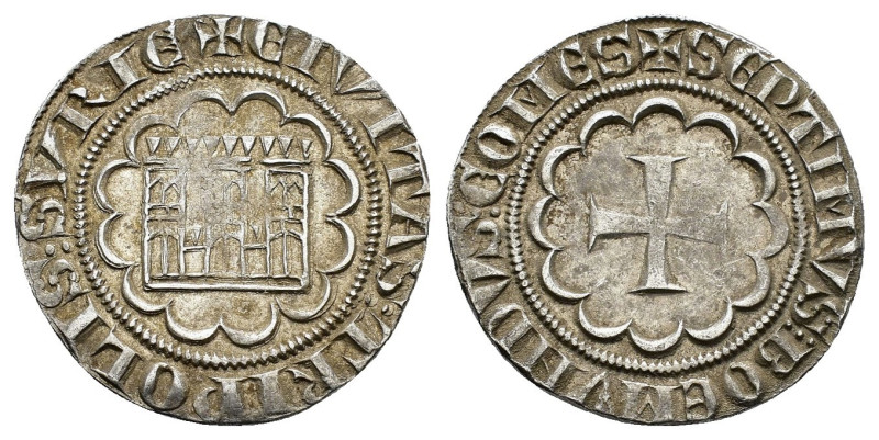 CRUSADERS. Bohemond VII. (1275-1587). Tripolis.Grosso.

Obv : SEPTIMVS : BOEMVND...