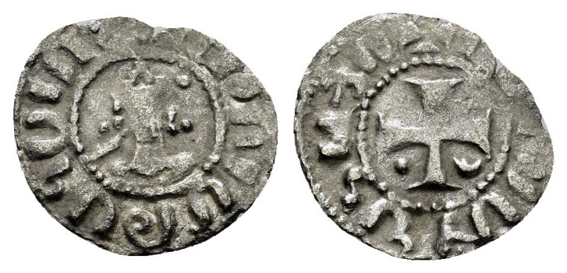 CILICIAN ARMENIA.Levon V.(1373-1393).Sis.Denier.

Obv : Crowned bust facing.

Re...