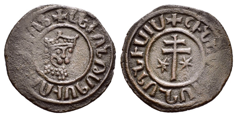 CILICIAN ARMENIA.Levon I.(1198-1219).Sis.Tank.

Obv : Crowned lion’s head facing...