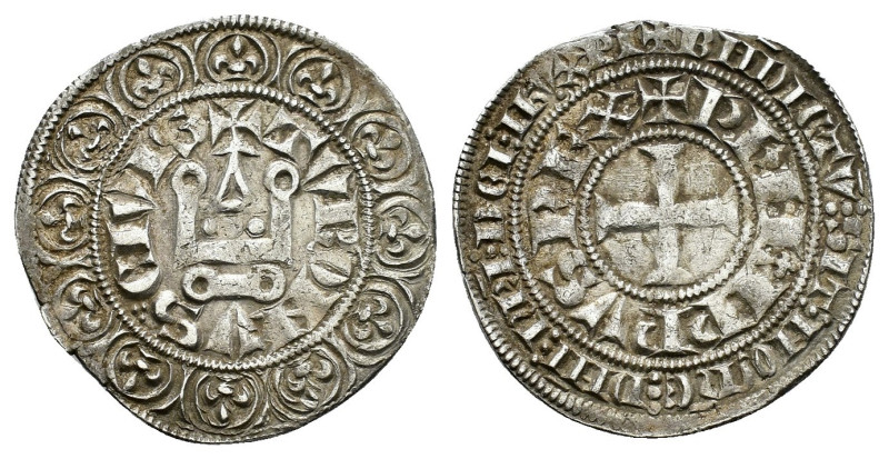 FRANCE. Philip IV (1285-1314). Gros Tournois.

Obv : + PhIL’IPPVS REX.
Short cro...