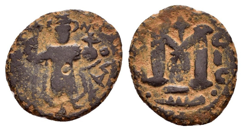 UMAYYAD CALIPHATE.Pseudo Byzantine Type.Imitating the Types of Constans II.(Circ...